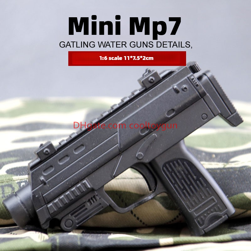 1:6 Mini Alloy Revolver Toy Gun Model Desert Eagle Colt Pistol MP7 Model For Adults Kids Collection Birthday Gifts