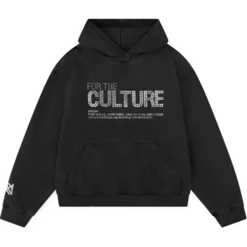 High end New Streetwear Harajuku alphabet rhinestone oversized hoodie women s sweatshirt Y K Gothic casual lazy wind Joker couple tops weathirt caual 