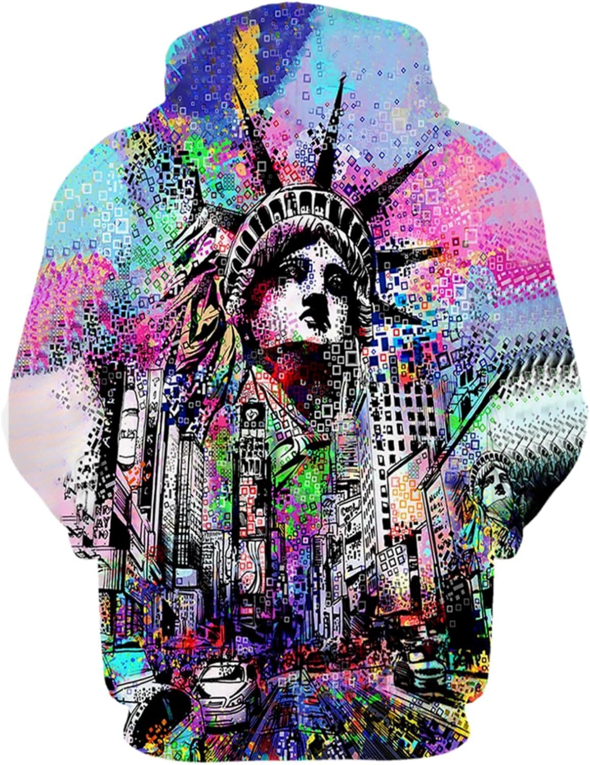 Hoodie for Mens Womens Mens And Womens Hip Hop Hoodie Street Novelty Hoodies 3d Printed Pullover Casual Sweatshirts Graphi Hip hop Warmth
