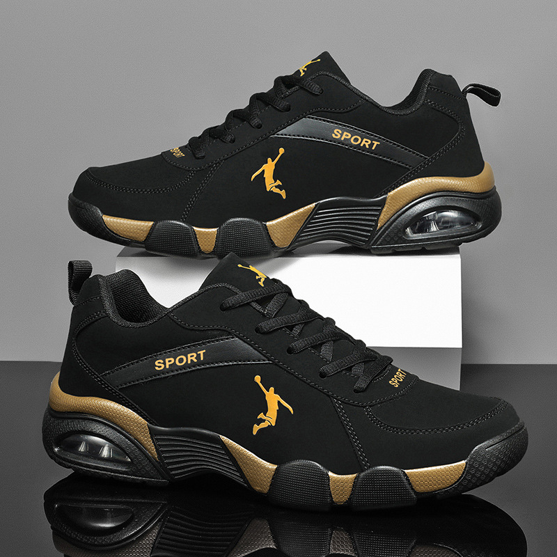 Men's Autumn Winter New Velvet Anti Slip Casual Basketball Shoes
