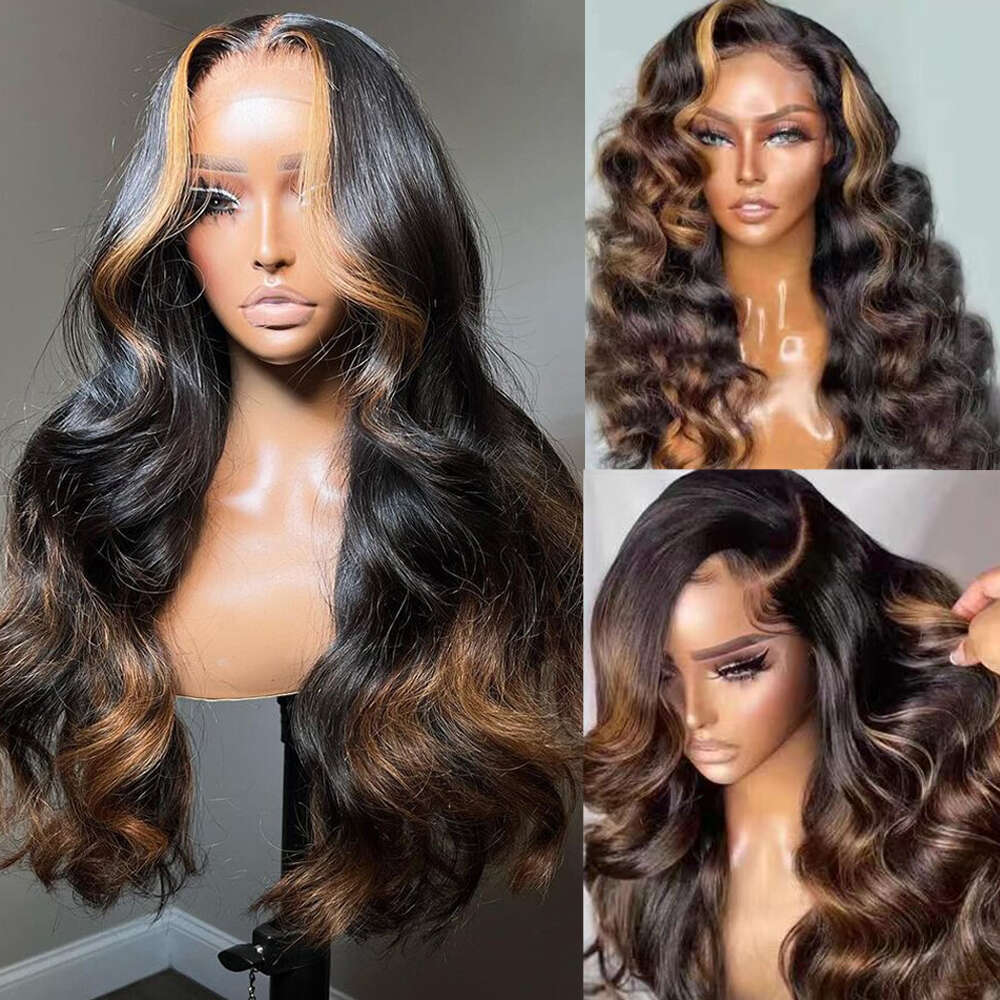 40 Inch Highlight HD Loose Deep Wave Frontal Wig 13x6 13x4 Honey Blonde Lace Front Human Hair Wigs PrePlucked 250% Density