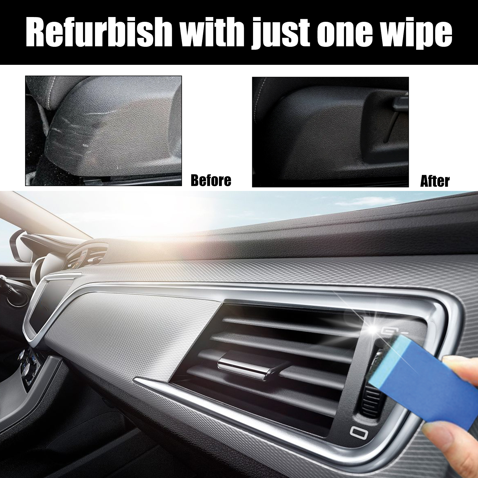US stock Rayhong Plastic Retread coating Automotive interior instrument panel seat clean dust polishing maintenance coating