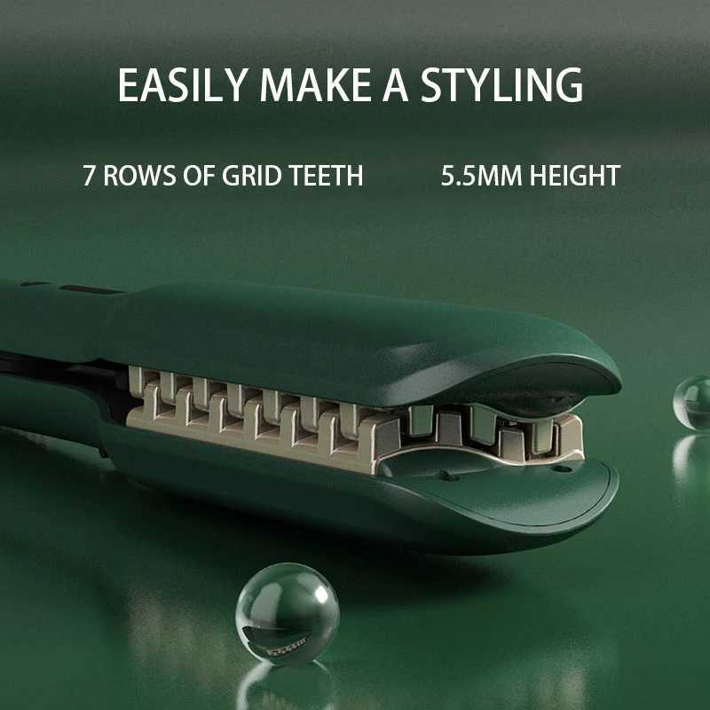 New Arrival 3D Mesh Curler Ceramic Hair Fluffy Ripple Curler Flat Iron Wave Negative Ion Curler Z241022