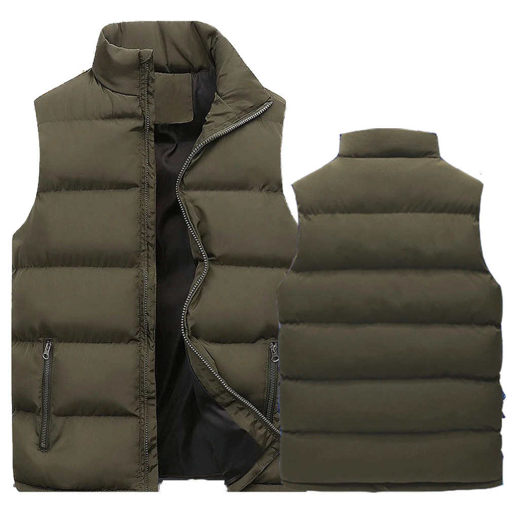 Winter clothing vests warm sleeveless mens jackets casual vests winter windproof jackets mens zipper vests 241023