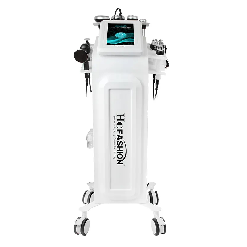 Beauty Salon 9 in 1 Vacuum Cavitation Fast Body Shaping Fat Blasting for Slimming RF Skin Tightening Dredging Meridians Face Lifting Beauty Machine