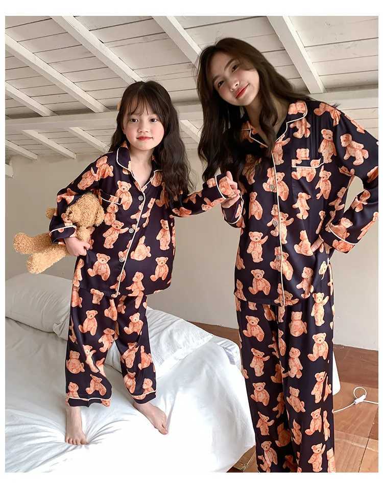 Mom and Baby Boy Girls Coming-Home Outfit Parent-child Matching Clothes Like Mother Like Daughter Set Women Pajamas for SleepingXJ241008