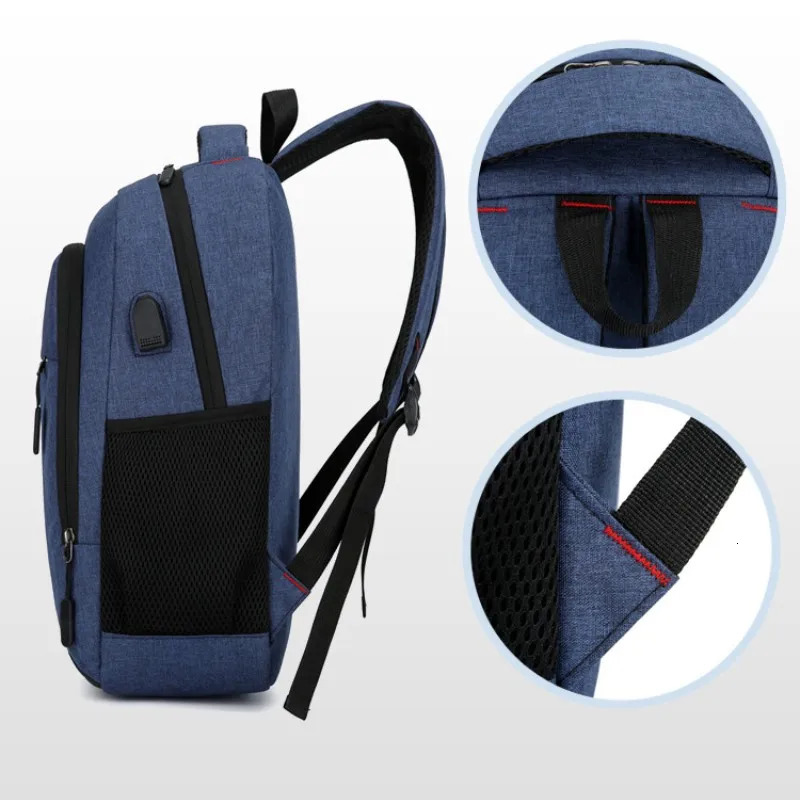 Mens backpack with large capacity simple and stylish travel womens student computer bag 241023
