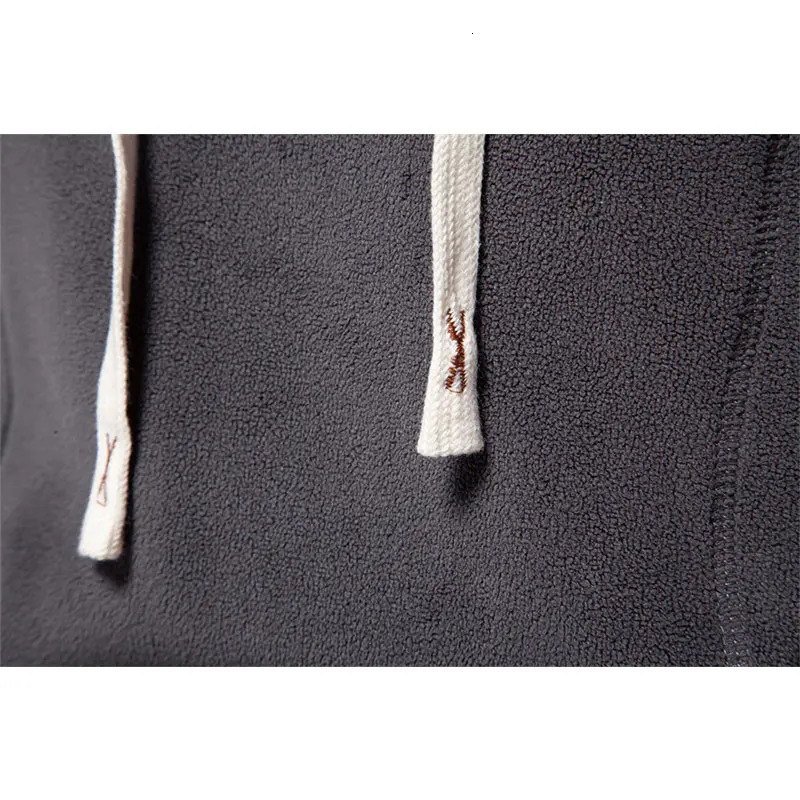 mens winter solid wool hooded sweatshirt high-quality warm and casual drawstring hat sports shirt soft shell mens hooded sweatshirt 241023