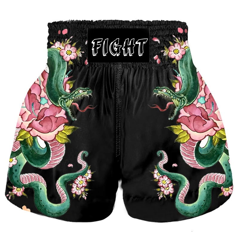 Muay Thai Shorts Free Combat Mixed Martial Arts Boxing Training Match Pants Adult Club Shorts Wholesale