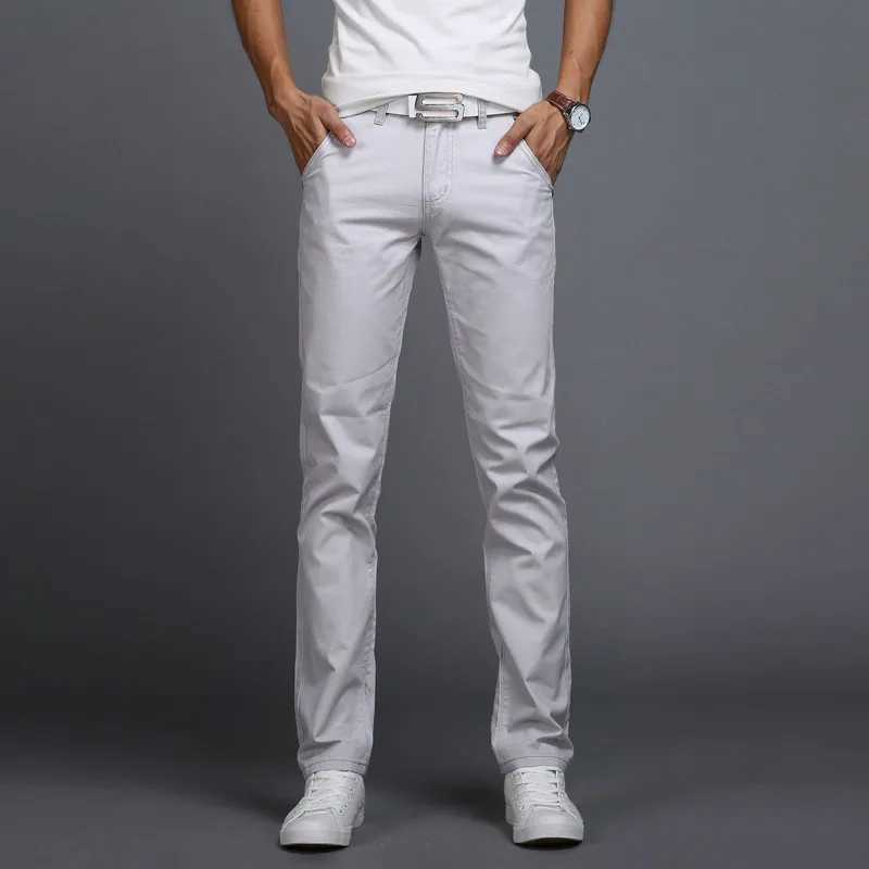 New Spring Autumn Casual Pants Men Cotton Slim Fit Chinos Fashion Long Trousers Male Pantalon Hombre 9 colors Plus Size 28-38X241023