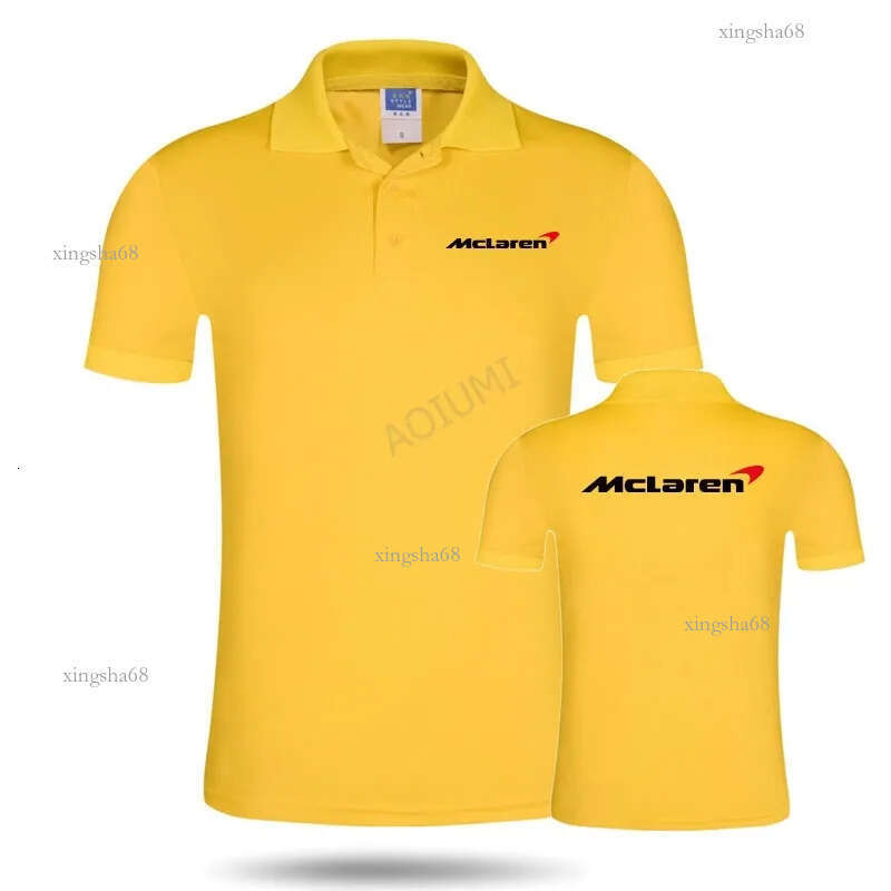 Men woman summer Business Casual Mclaren polo shirt Short Sleeve breathable solid colour polo shirt 210308