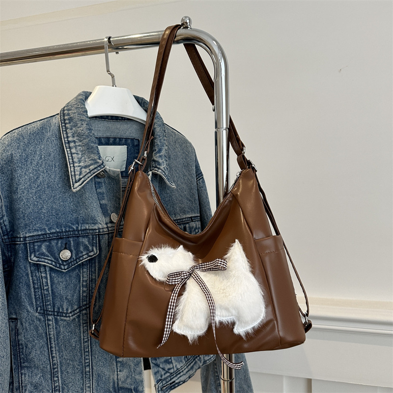 2025 Designer new autumn 3 2024 personalized niche women's backpack trendy tote capacity double shoulder casual large bag free shipping