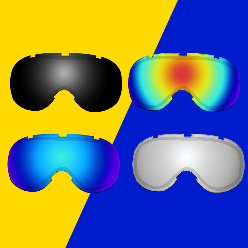 Outdoor equipment windproof sandproof goggles double layer anti-fog spherical glasses ski goggles