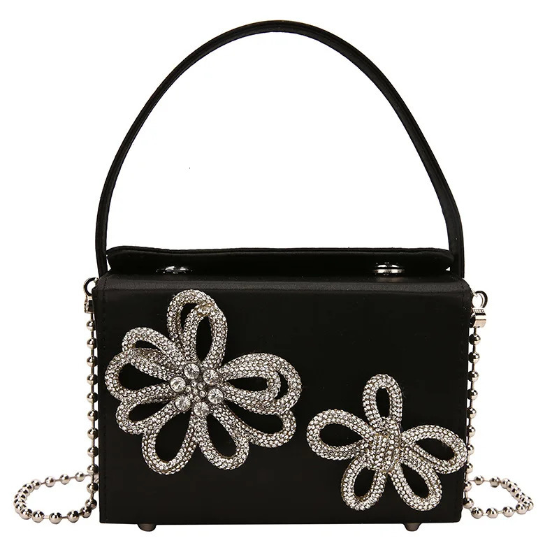 3D floral small cross shaped female messenger bag luggage party evening shoulder handbag 241023