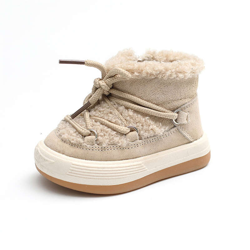 2023 New Winter Baby Warm Plush Rubber Sole Toddler Kids Sneakers Infant Shoes Fashion Little Boys Girls Boots