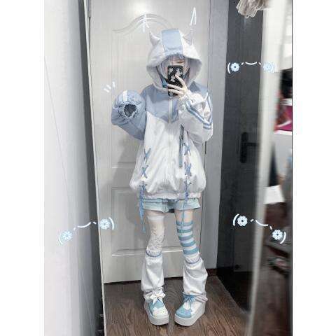 High end K Y hoodies women Harajuku kawaii clothes Oversized Sweatshirt Cute Women New Japanese Casual Fashion Gothic Jacket Coat