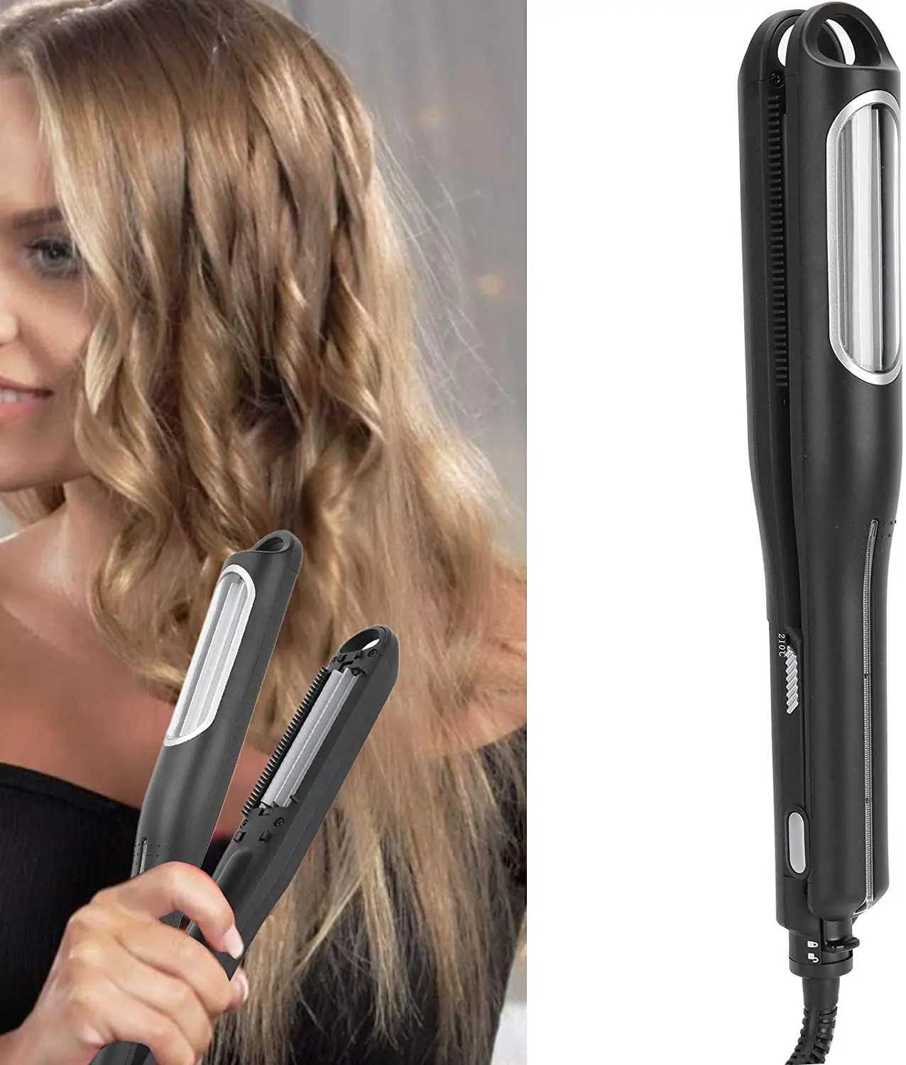 New Arrival Professional Automatic Curler Corn Hot Splint Ripple Flat Iron Curling Iron Straightener Z241022