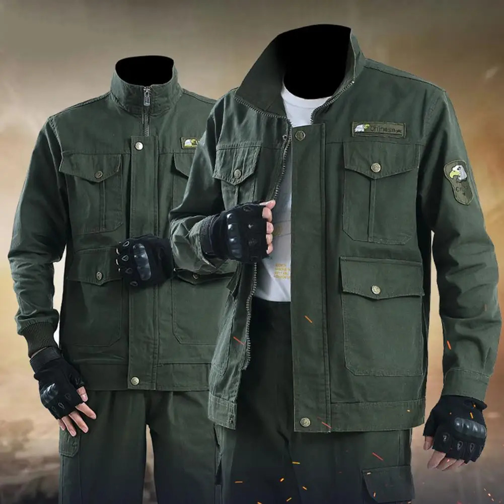 Year Summer Cotton Work Clothes Outdoor Wear resistant Welding Thickened Labor Insurance Clothing Automatic Maintenance 241023