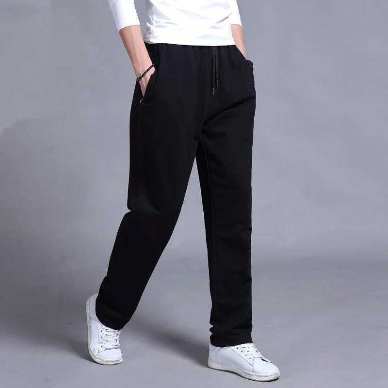 Spring Autumn Joggers Men Jogging Sweatpants Sportswear Knit Tracksuit Sports Pants Trousers Oversize Wide Leg ClothingX241023
