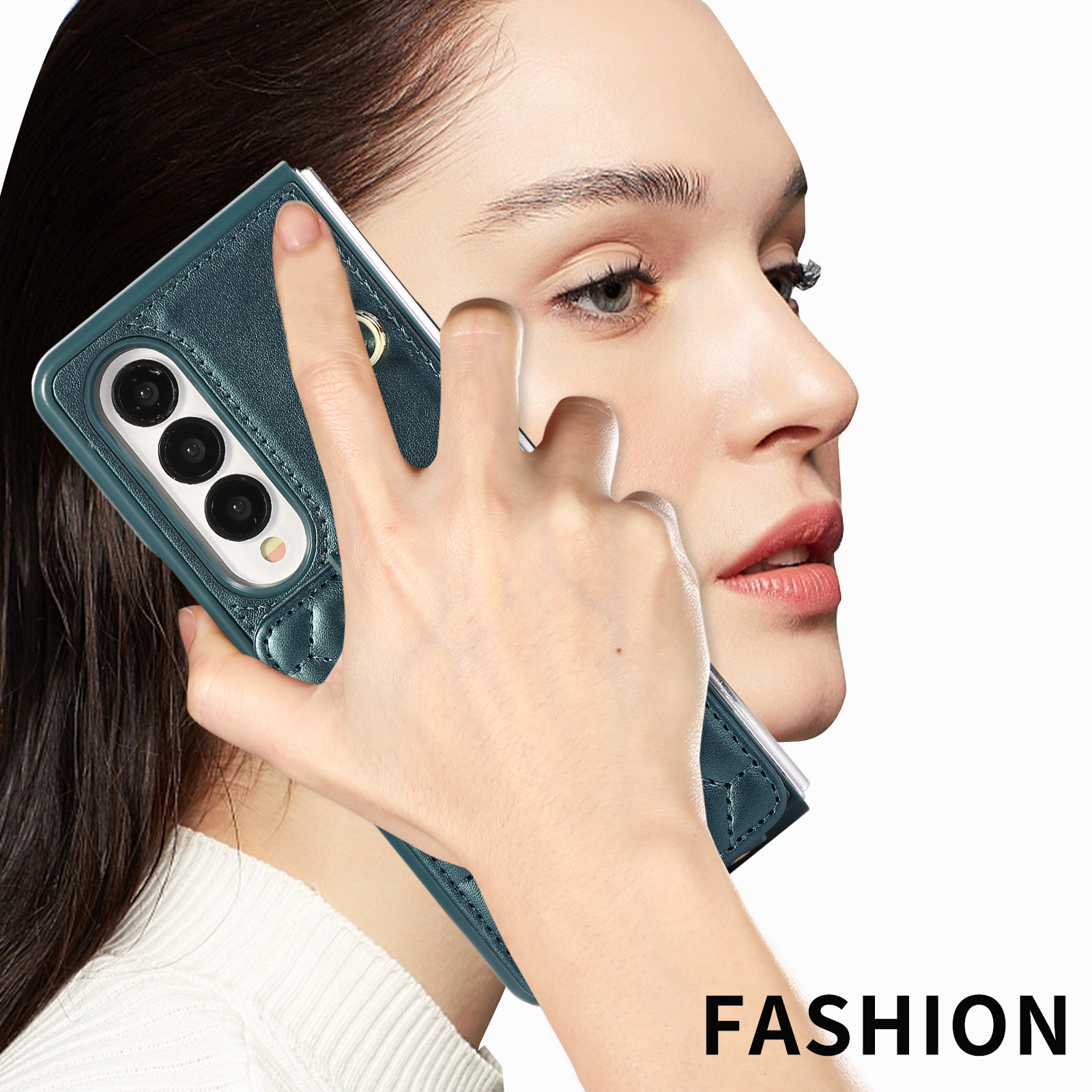 Crossbody Wallet Bag Cases for Samsung Galaxy Z Fold 6 5 4 3 Fold4 Fold5 Fold6 Folding Card Slots Holder Stand Leather Purse Phone Cover With Wrist/ S