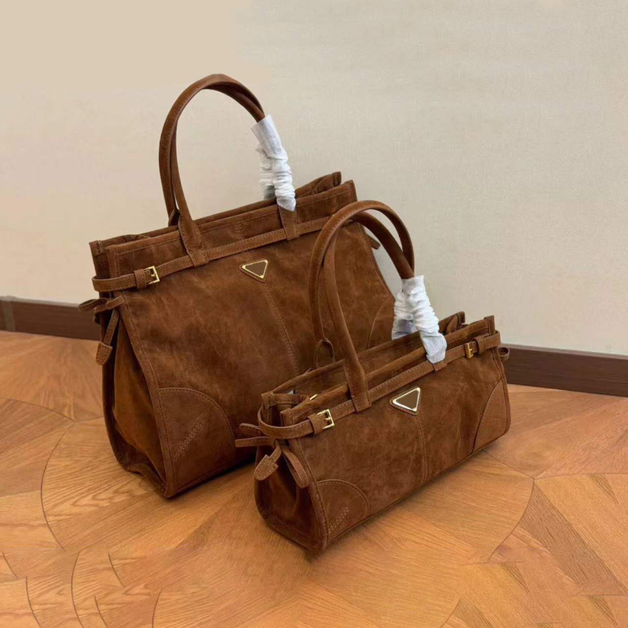 Burgundy Shoulder Bag Womens Designer Totes Bag Soft Lux Suede Brown Leather Luxury Handbag Casual Mens New Tote