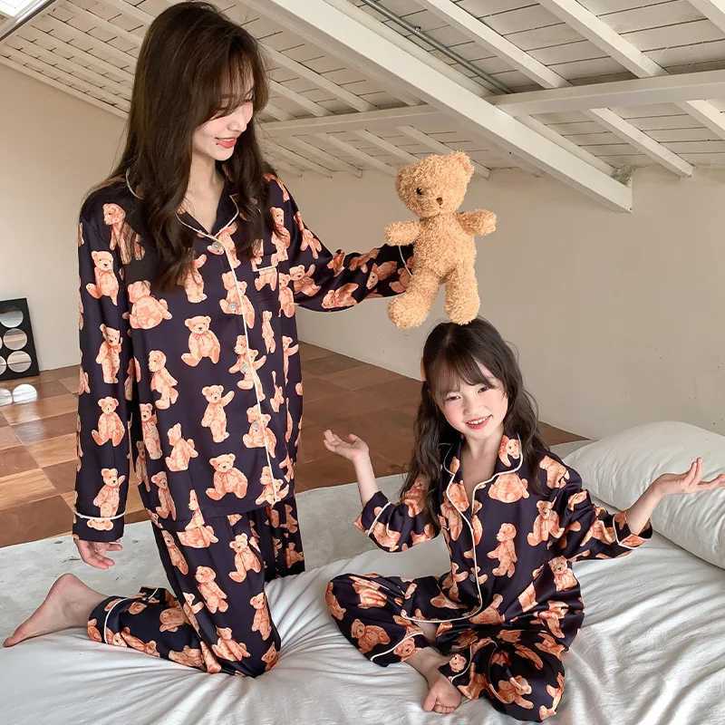 Mom and Baby Boy Girls Coming-Home Outfit Parent-child Matching Clothes Like Mother Like Daughter Set Women Pajamas for SleepingXJ241008