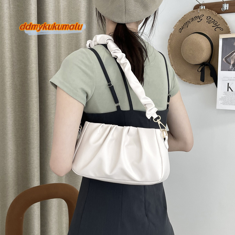 Spring wrinkled cloud dumplings, 2024 new underarm single shoulder crossbody bag, internet famous niche package #10 kukumalu