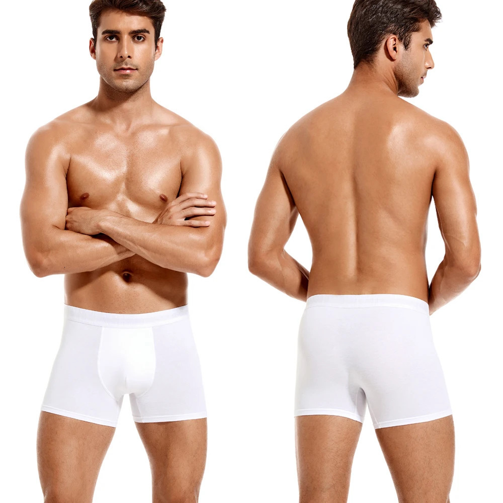 6 pieces of white boxing mens sexy underwear underwear mens boxing shorts cotton mens underwear mens boxing shorts set 241023