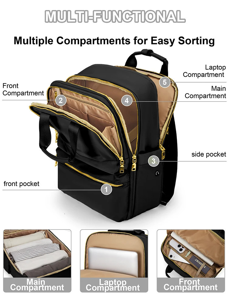 Carry a backpack with you a large 15.6-inch laptop backpack approved by the travel backpack airline suitable for womens waterproof business backpacks 
