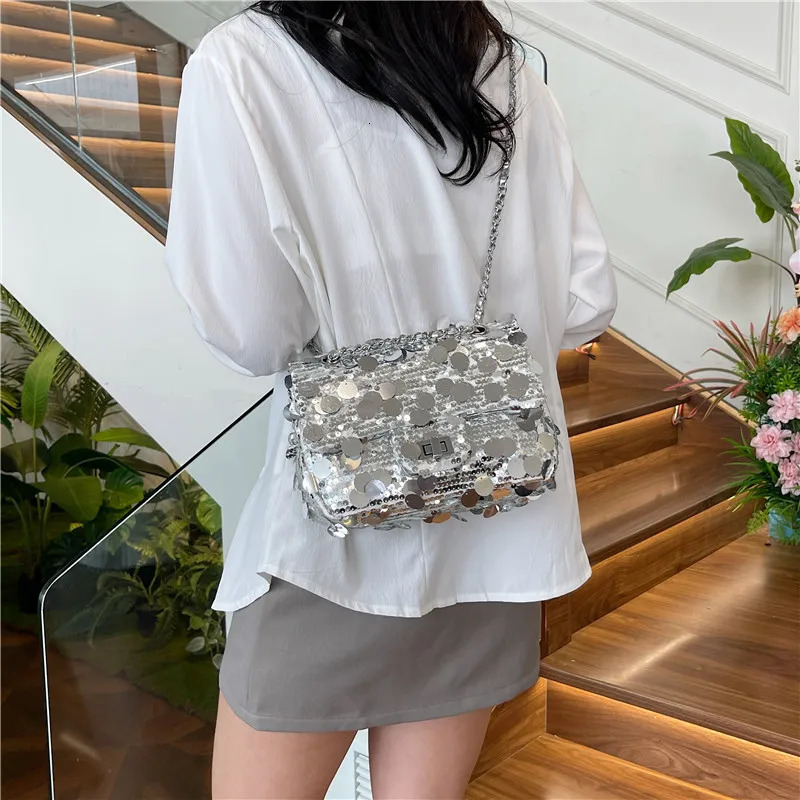 2024 Womens Shoulder Bag Fashion Glitter Cross Body Bag Cute Wallet and Handbag 241023