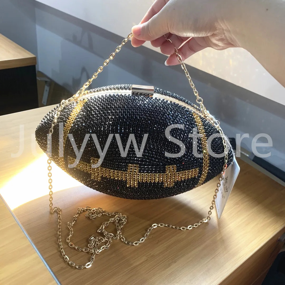 3 Mixed for Night Walk Football Shaped Womens Bag Sparkg Dia Clutch Wallet 241023 4
