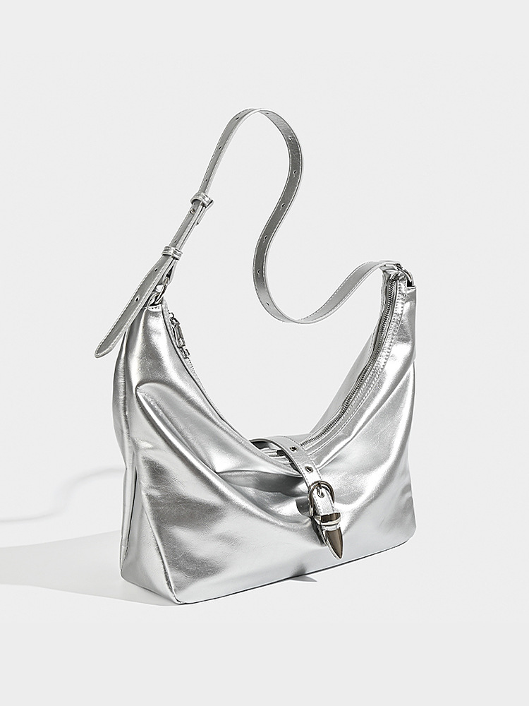 2025 Designer designer 3 free 2024 shipping new Small niche design metal buckle texture tote underarm fashionable and versatile single shoulder crossb