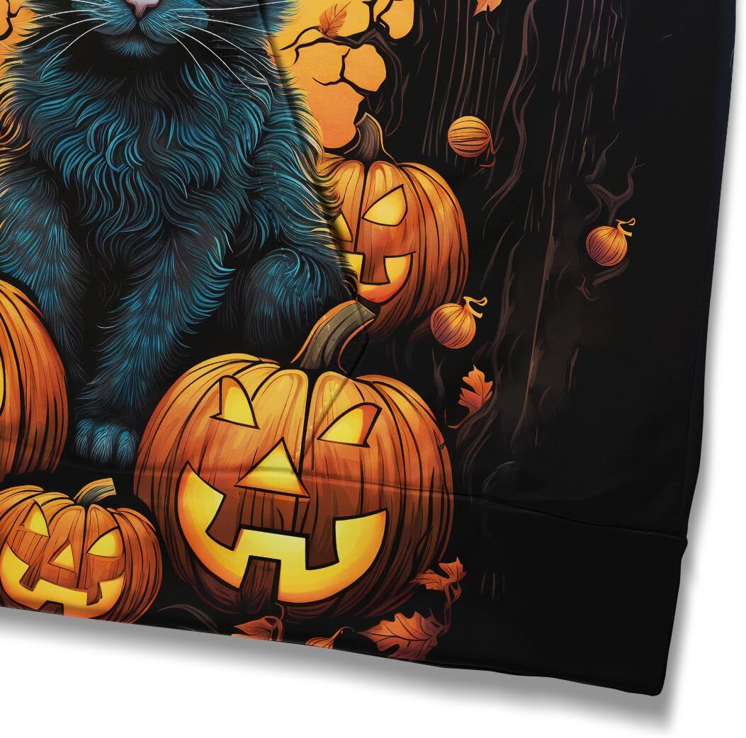 Hoodie for Mens Womens Vintage Halloween Pumpkin Cat 3D Printing Hoodie Retro Halloween Castle Sweatshirts Pullover Graphic Hoodies sweatshirt Trendy 