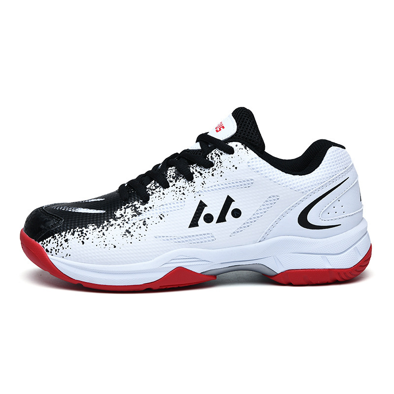 New oversized breathable wide last wrapped high elasticity, lightweight, anti slip, wear-resistant professional badminton shoes sizes 36-46