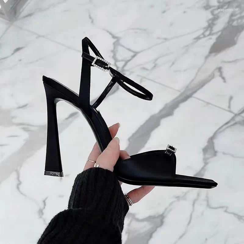 2025 S Fashion Designer Sandals Women S Shoes Sexy Summer Square High Heeled Head Stiletto Nightclub Platform