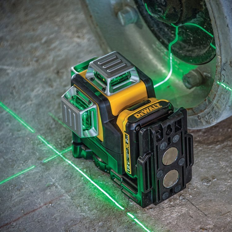 Dewalt DW089LG 3 Sides*360 Degree Vertical 12V Lithium Battery 12 Lines Laser Level Horizontal Green Meter Outdoor tools