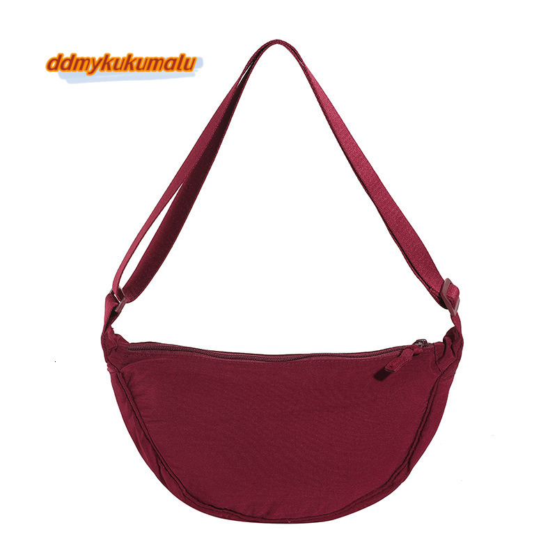 U Home Fitting Room Same Style Shoulder Nylon Fabric Micro Wrinkled Waterproof Crossbody Yangqi Dumpling Bag #13 kukumalu