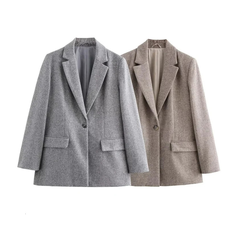 Autumn womens coarse tweed twill jacket casual fashion one click jacket elegant streetwear womens jacket 241023