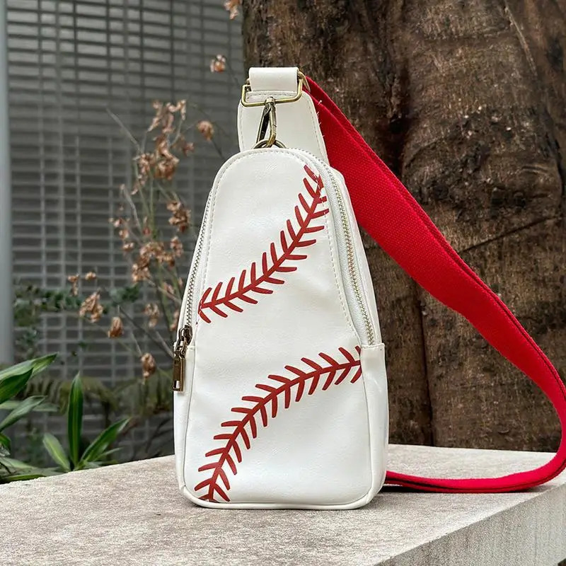 Crossbody Bag Sling Bag Retro Baseball Sports Hiking Day Bag Easy to Carry Adjustable Messenger Bag 241023