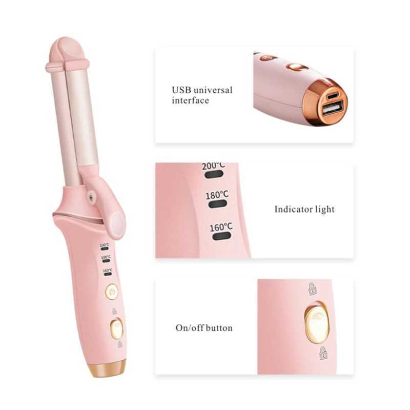 New Arrival new mini curling iron straightener 2-in-1 travel mini curling iron for short hair cordless straightener Z241022