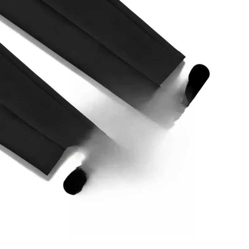 Mens Clothing Solid Color High Waisted Pockets Button Zipper Casual Trousers Trouser Suits Pencil Boyfriend Business PantsX241023