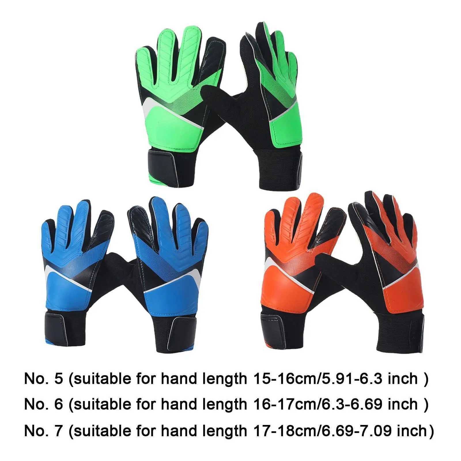 1 Pair Goalkeeper Gloves Nonslip Soccer Goalie Gloves for Ball Sports Football Game AccoriesXJ241023