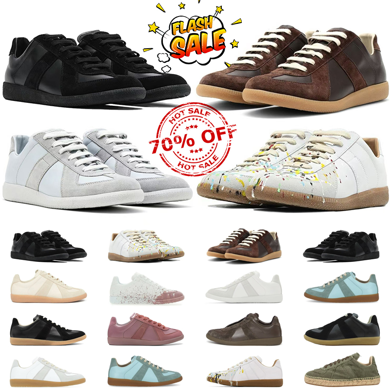 2025 Designer Shoes Nude Black White Grey Gum Trainer Fashion platform Vintage Men women trainers sports sneakers