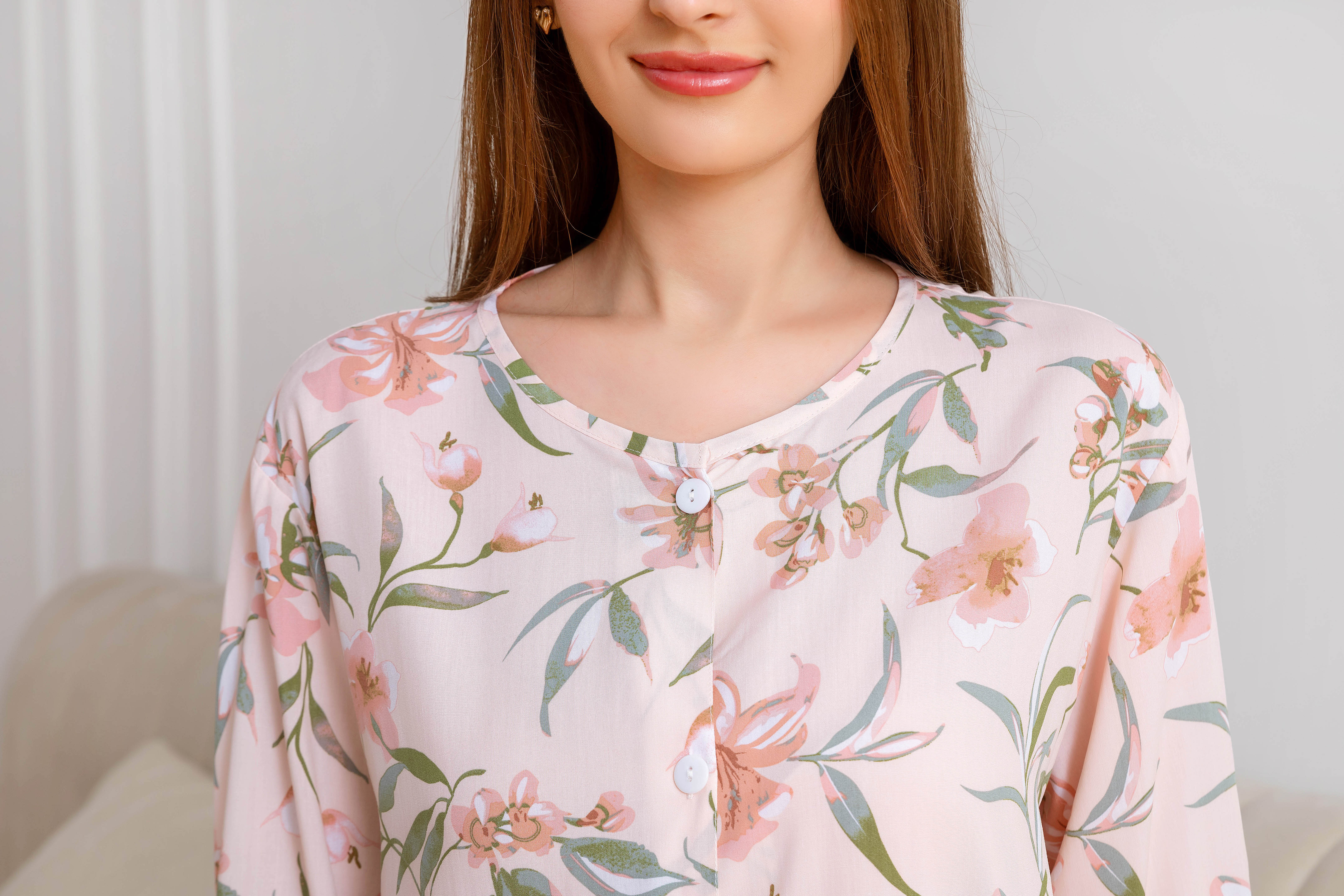 Women's home clothes pajamas foundation make-up gardenia trousers suit C201