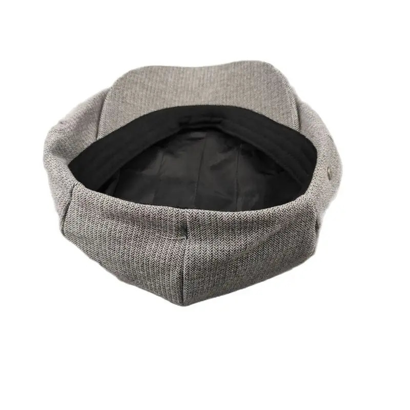 2024 Autumn and Winter Mens Octagonal Hat Lady Felt Beret Male Casual Ivy Cap Dad Big Size sboy Caps 56cm 58cm 60cm 62cm 241010