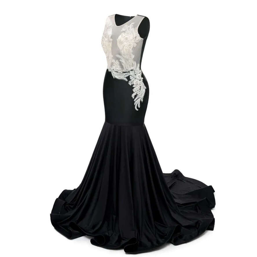 Photos Custom Made Real 2024 New Prom Dresses Royal Blue Black Bury Orange Sleeveless Mermaid Evening Gowns Women Special Ocn Wear Dress Bm3501