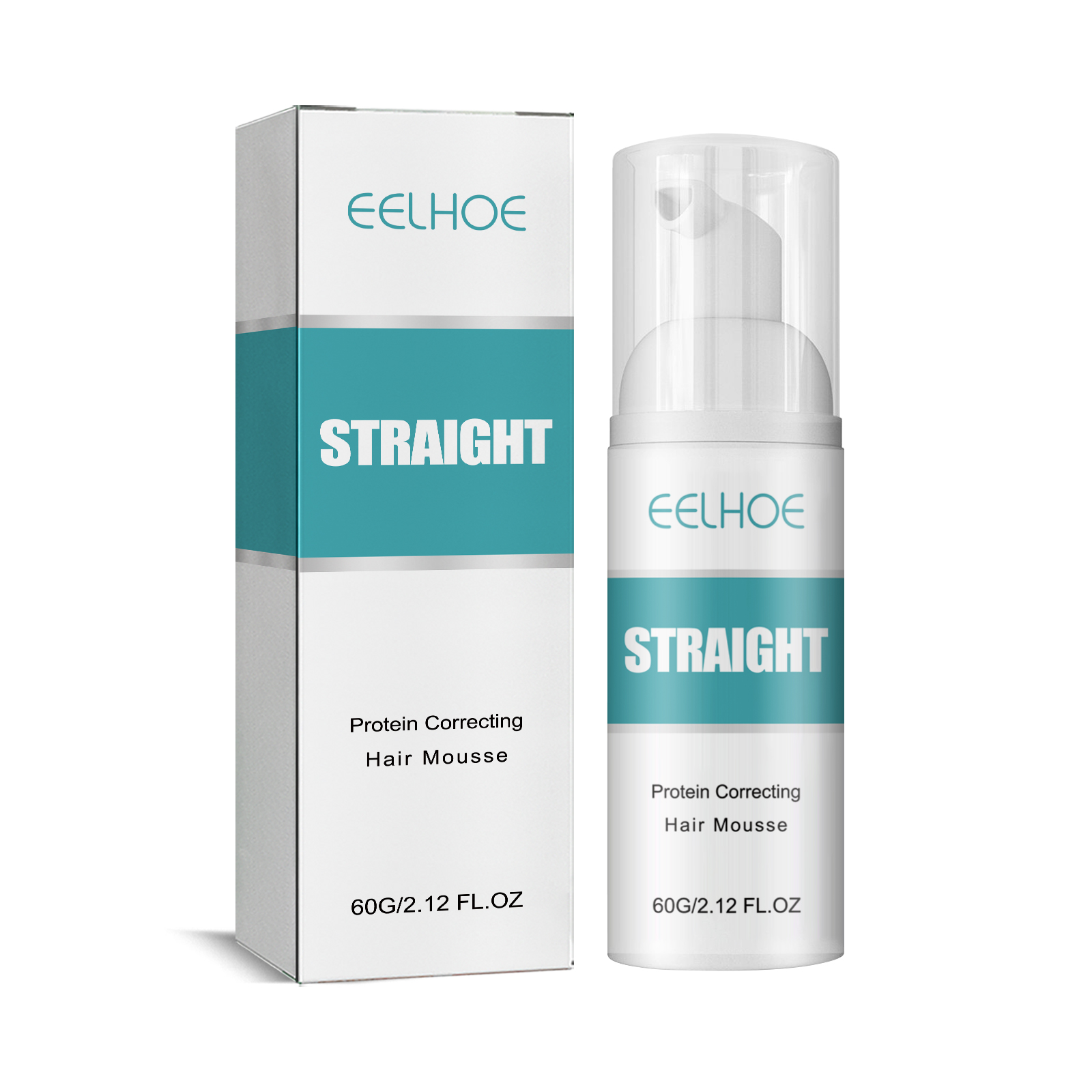 US stock EELHOE Hair Straightening Mousse Smooth Hair Care to Smooth frizz Split Repair damaged hair Care Cream