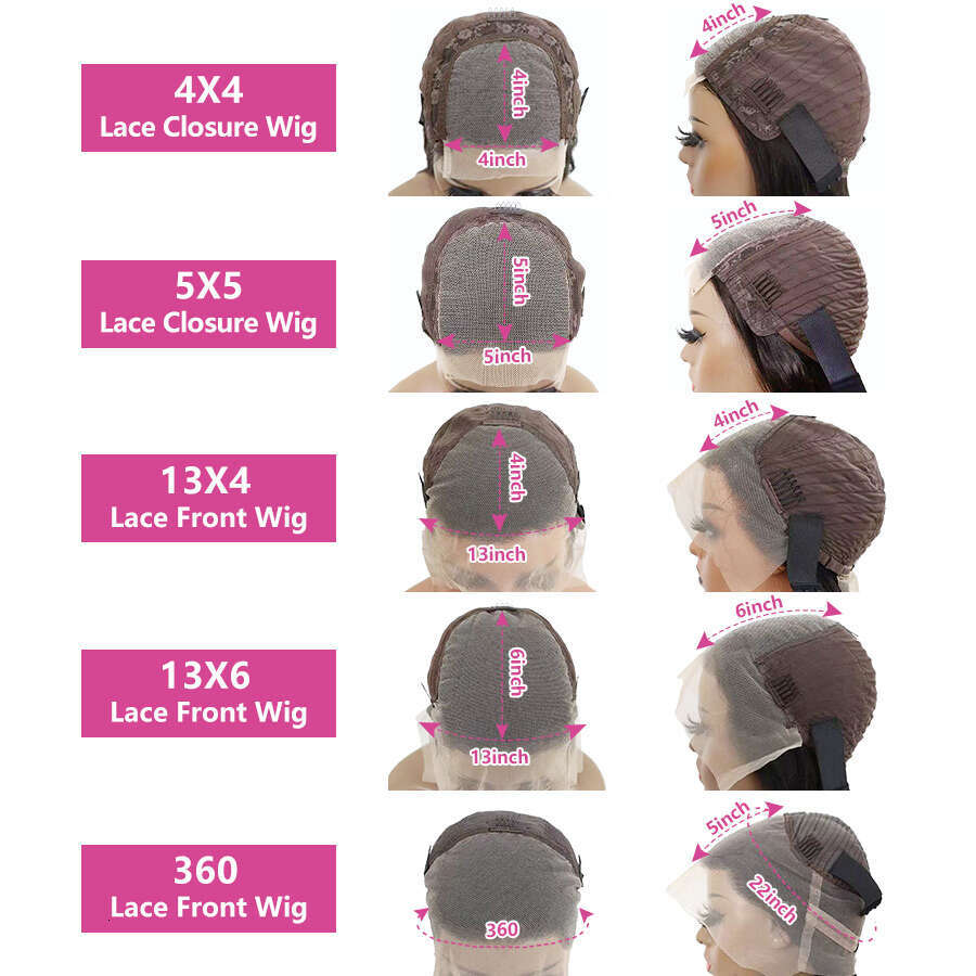 Transparent 13x4 13x6 360 HD Water Wave Lace Front Wigs Curly Human Hair Wigs Deep Wave Lace Frontal Wigs For Women Pre Plucked