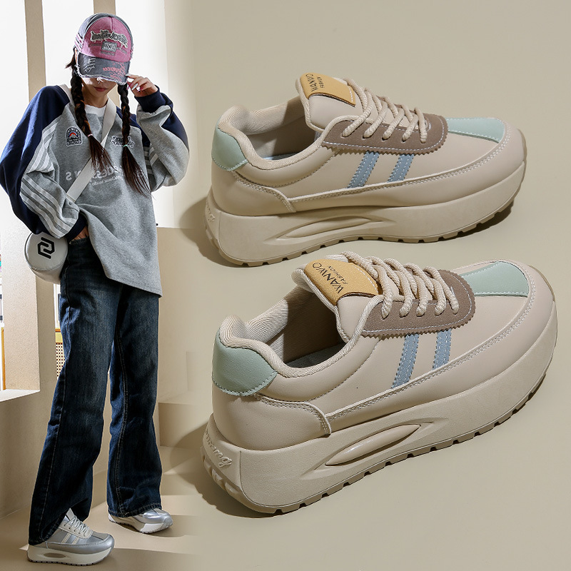 Autumn New Edition Breathable Forrest Gump Ins Student Casual Thick soled Running Shoes for Women