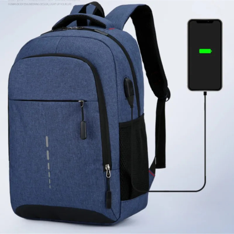 Mens backpack with large capacity simple and stylish travel womens student computer bag 241023